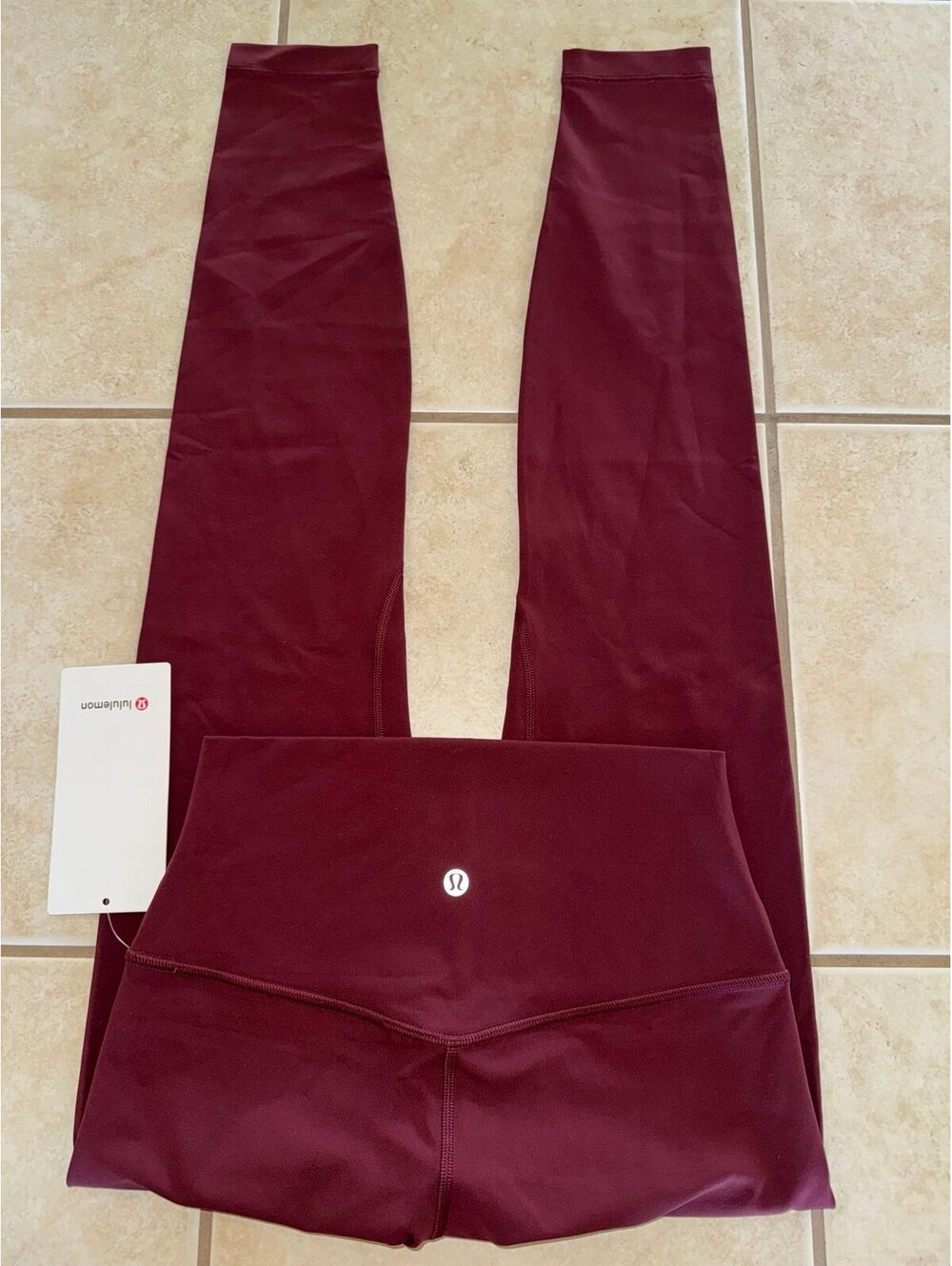 Lululemon Align High-Rise 28” Red Merlot Size 6 NWT